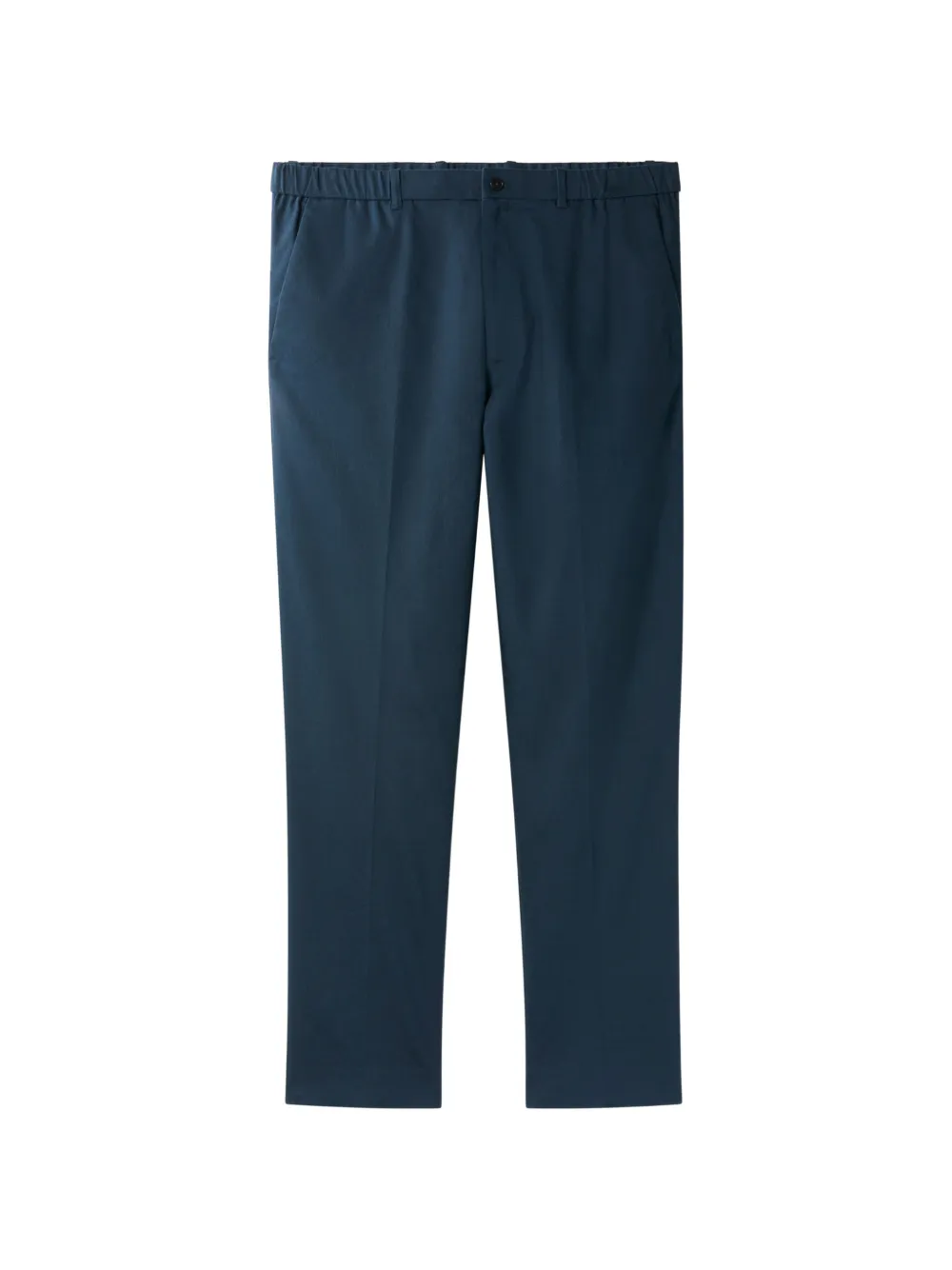 Calvin Klein elasticated-waistband pressed-crease trousers - Blau