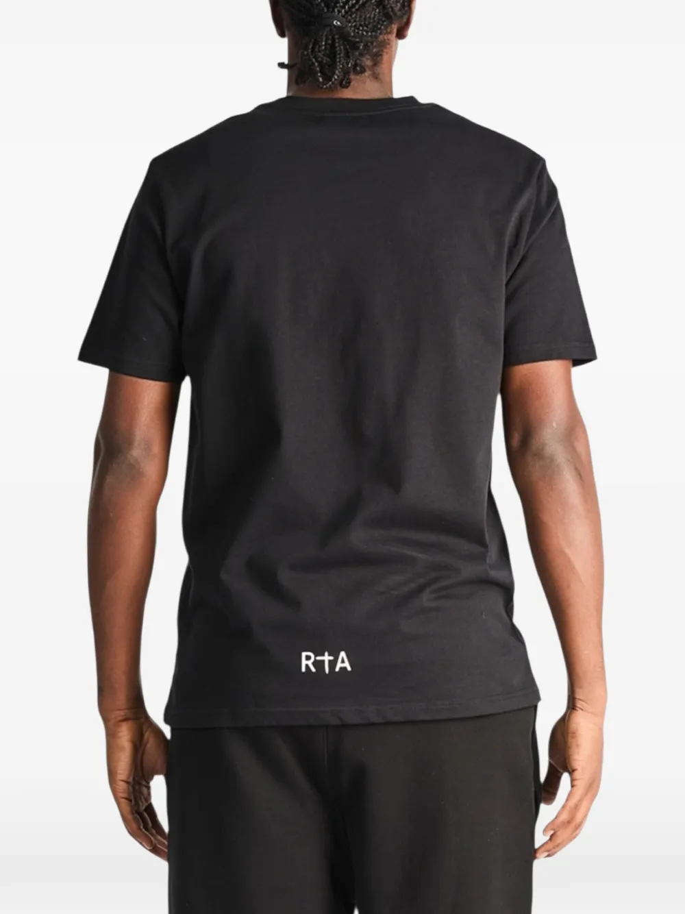 RTA Liam T-shirt met logo Zwart