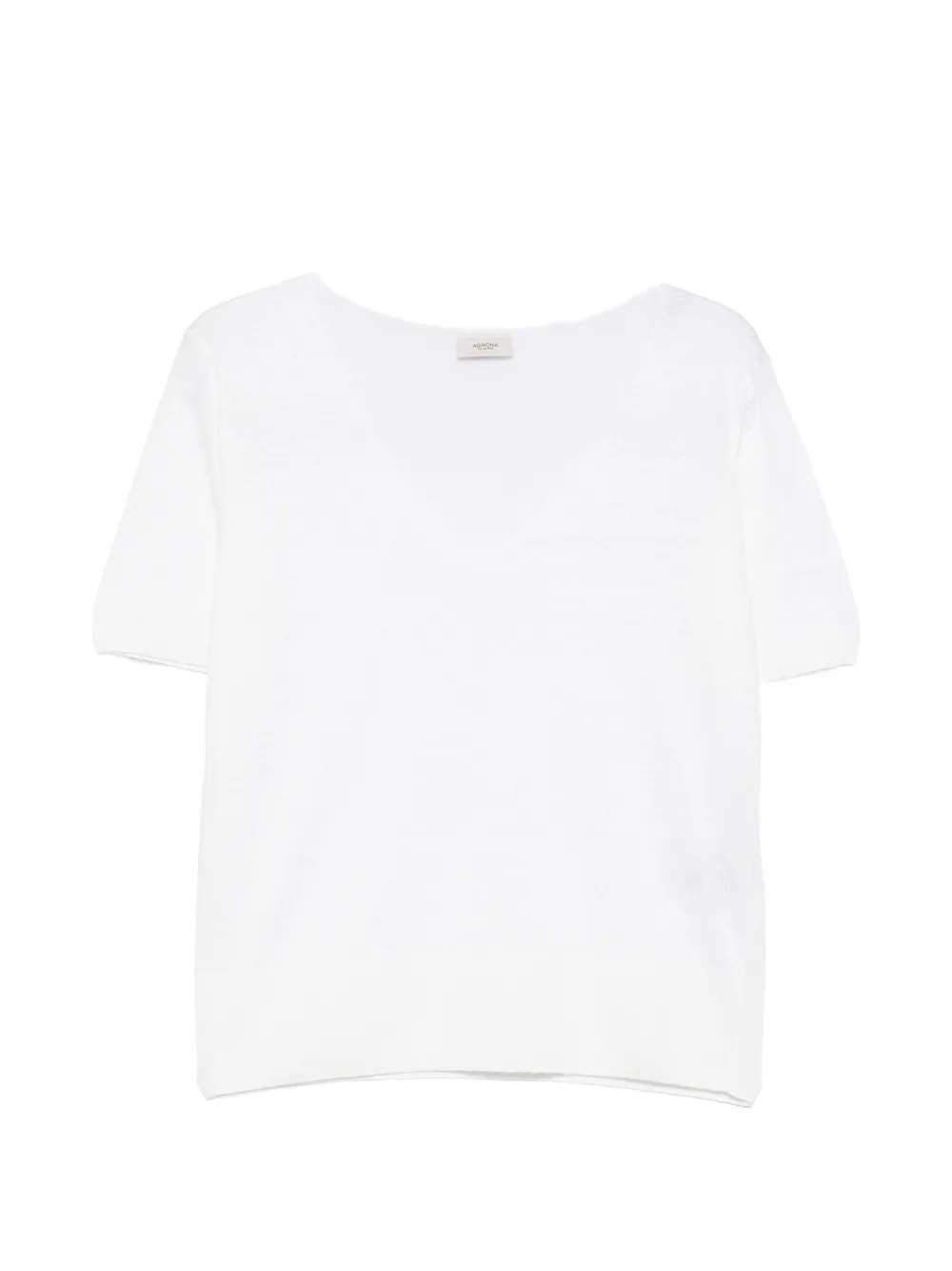 Agnona V-neck T-shirt - Bianco