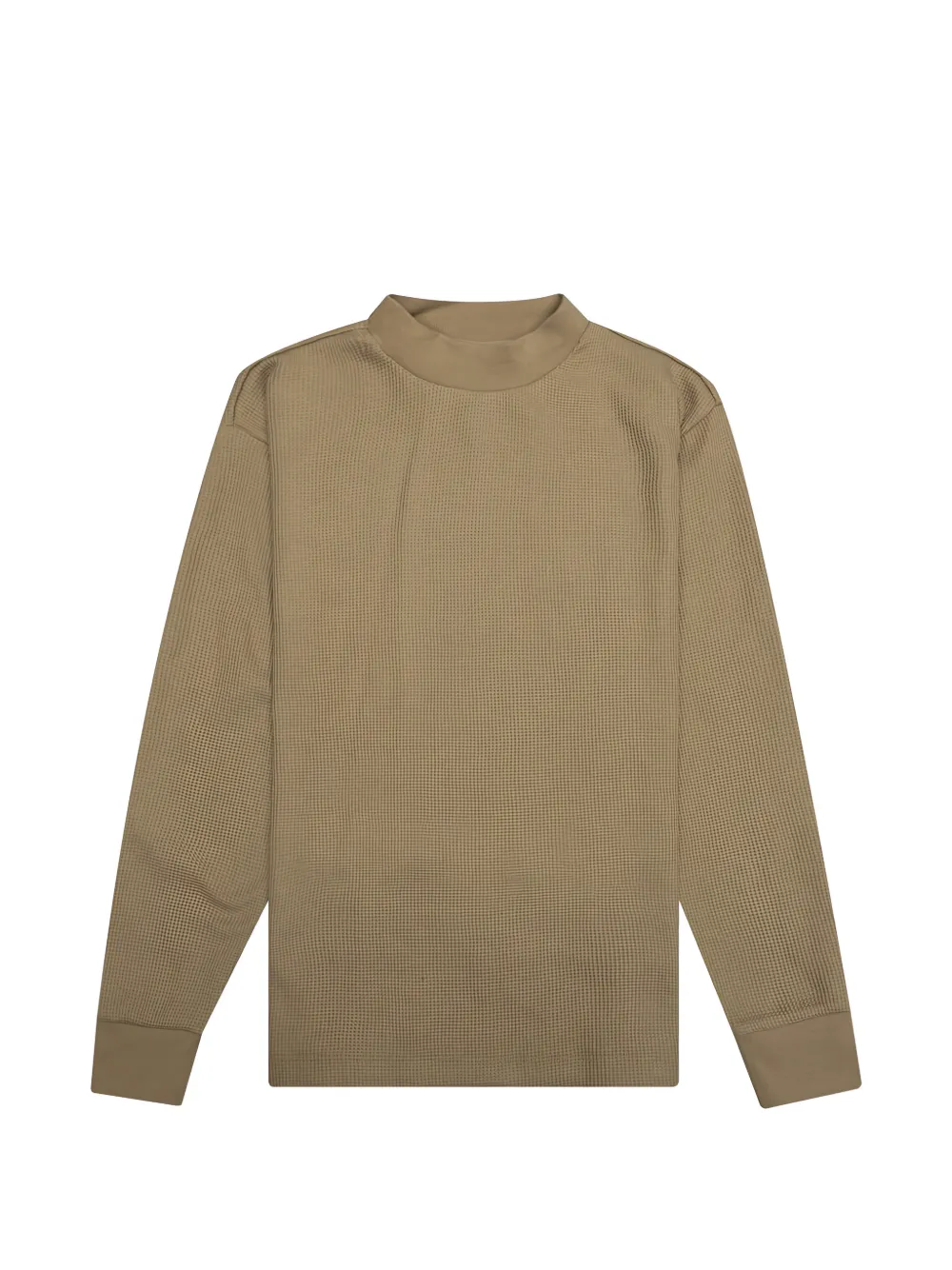 FEAR OF GOD ESSENTIALS KIDS mockn-eck waffle-knit sweater - Toni neutri