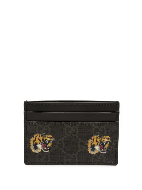Gucci Pre-Owned 2000-2015 GG Supreme Tiger card holder
