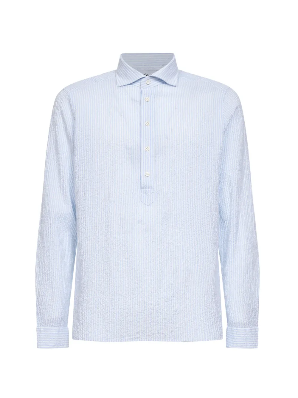 D4.0 button striped shirt - Blu