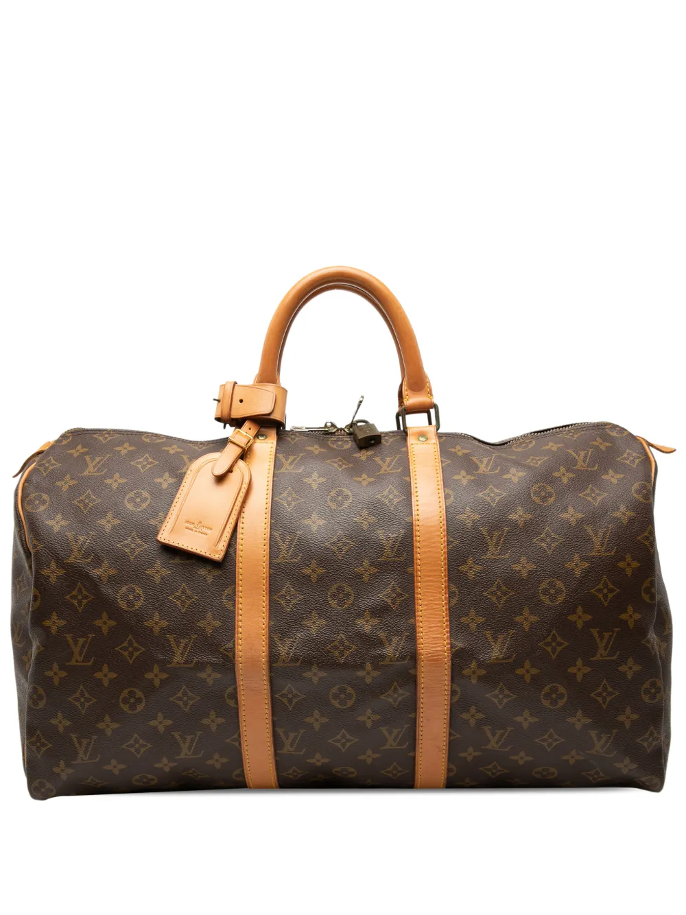 Louis Vuitton Pre-Owned 1984 Monogram Keepall 50 travel bag - Braun