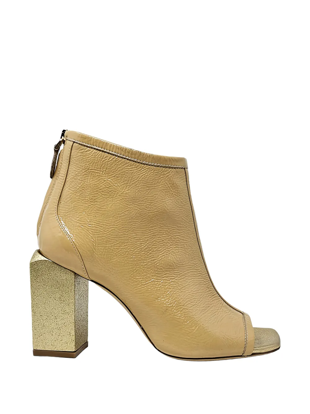 Madison.Maison Fatima open-toe ankle boots - Toni neutri