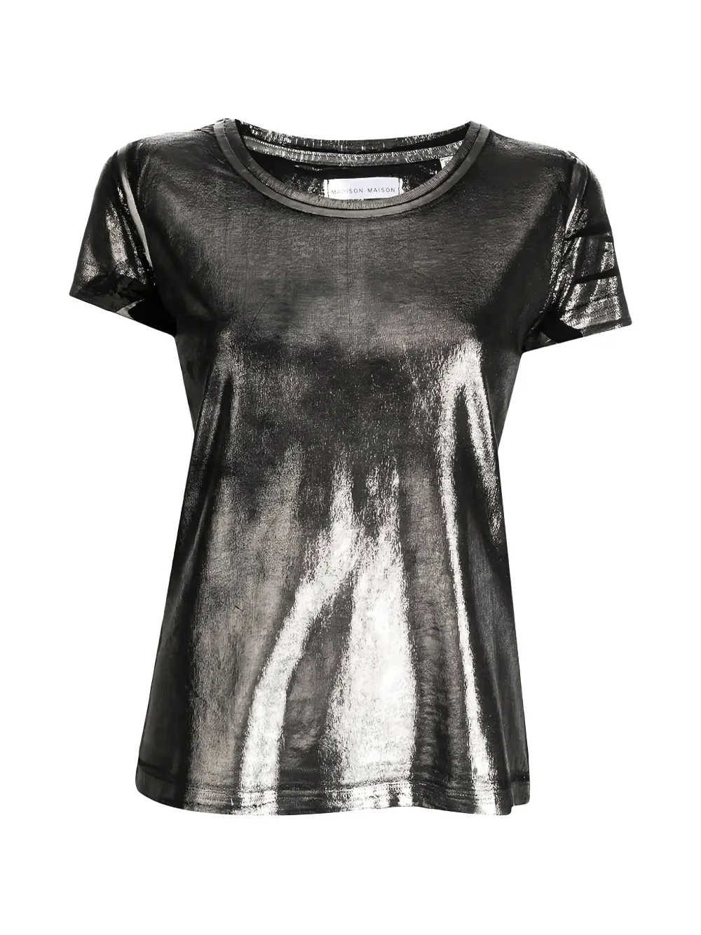 Madison.Maison metallic coated T-shirt - Grigio