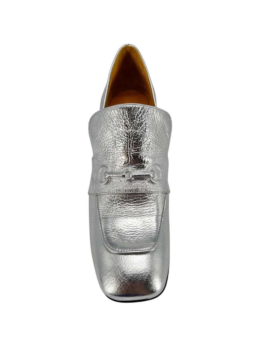 Madison.Maison hidden-bit leather loafers Zilver