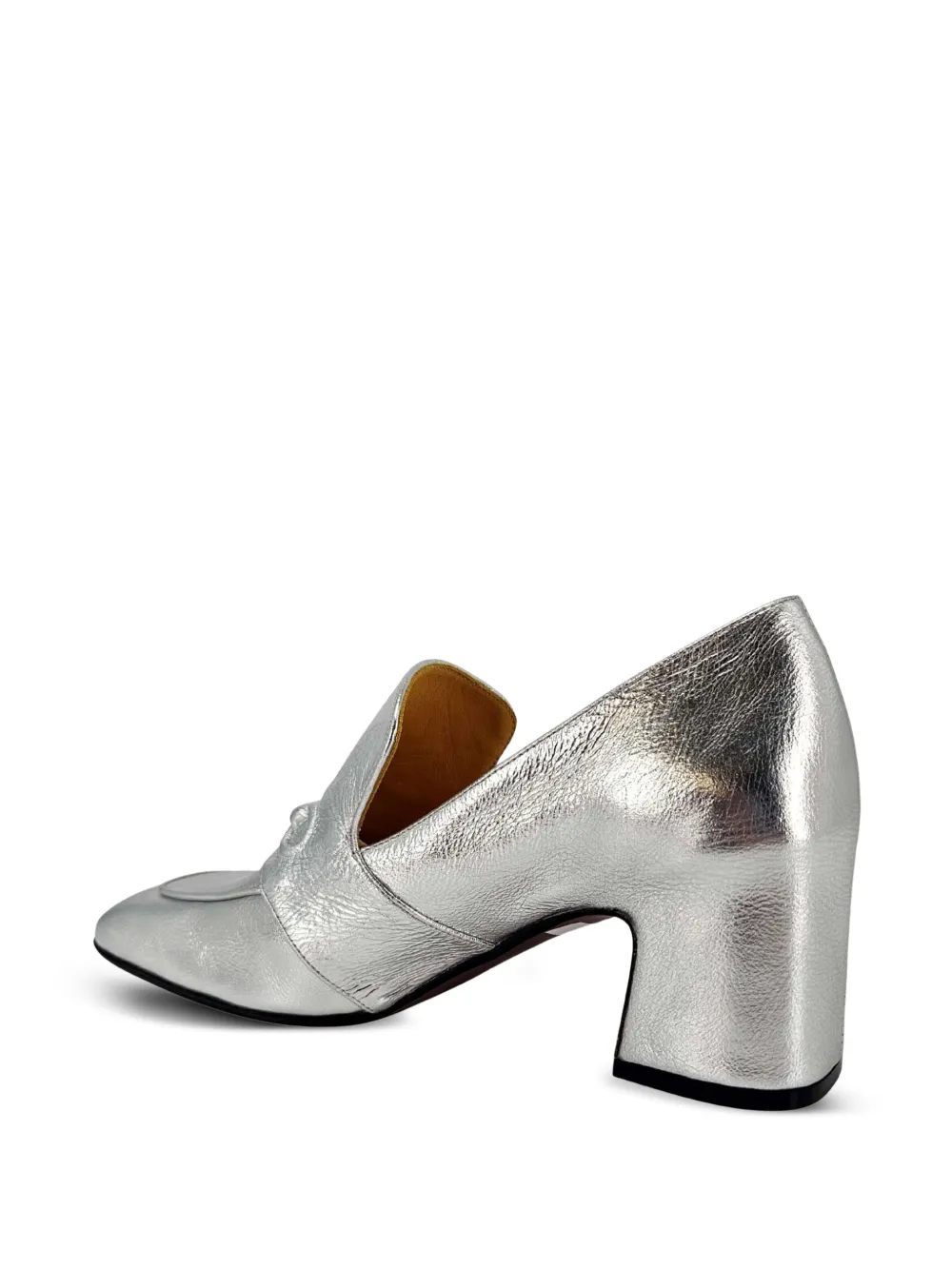 Madison.Maison hidden-bit leather loafers Zilver