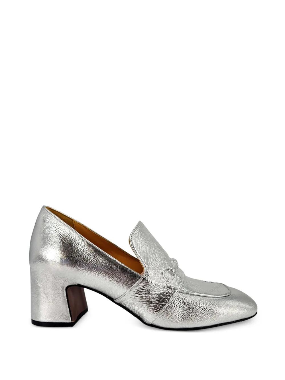 Madison.Maison hidden-bit leather loafers Zilver