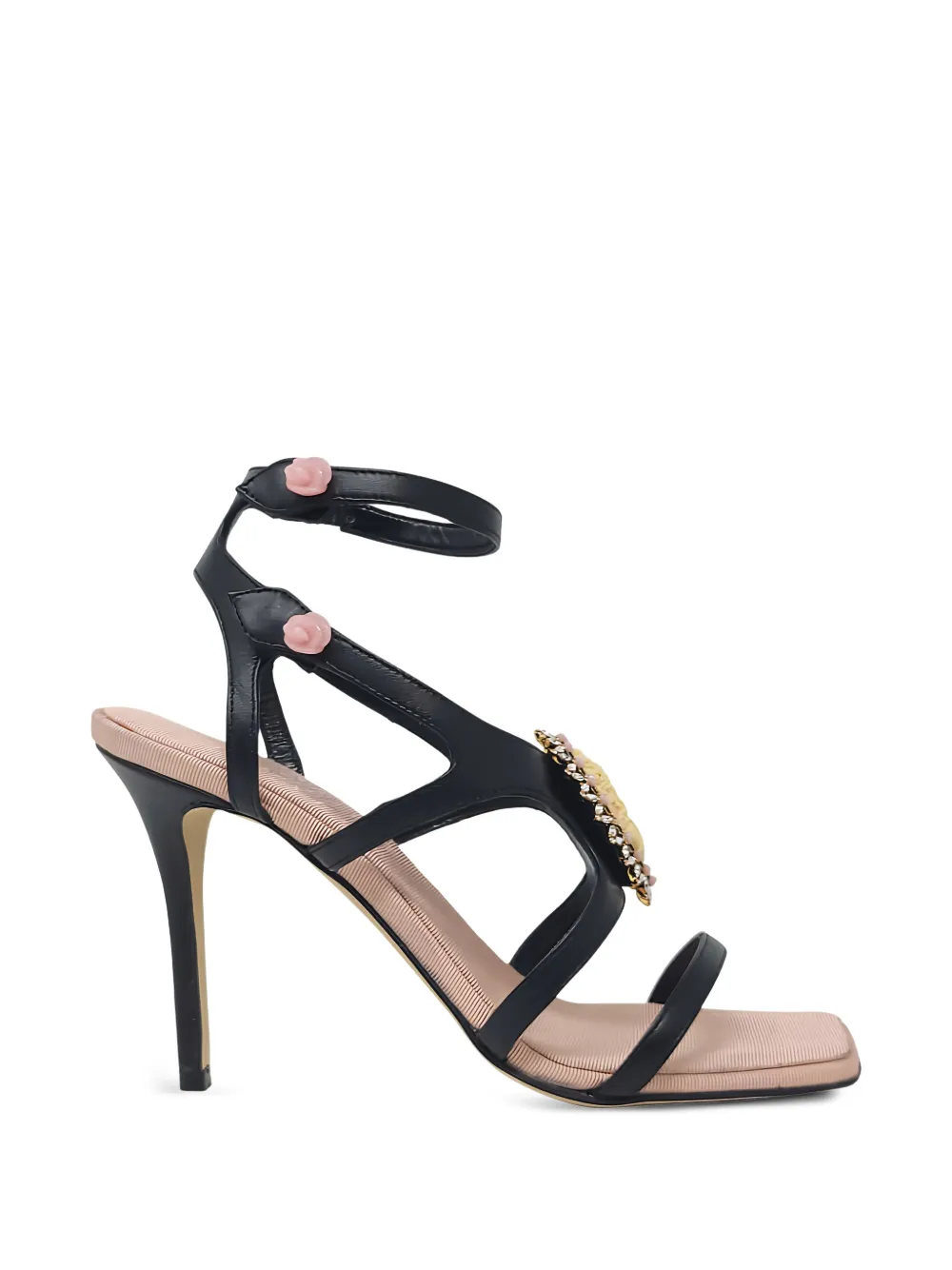 Madison.Maison Cameo leather sandals - Nero