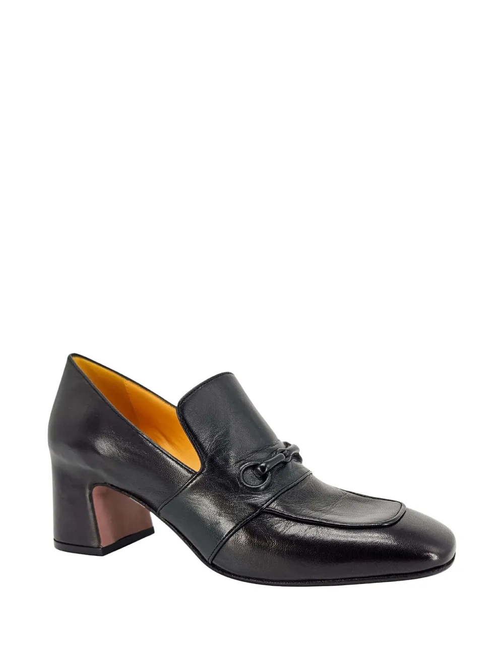Madison.Maison Leren loafers met verborgen bit Zwart