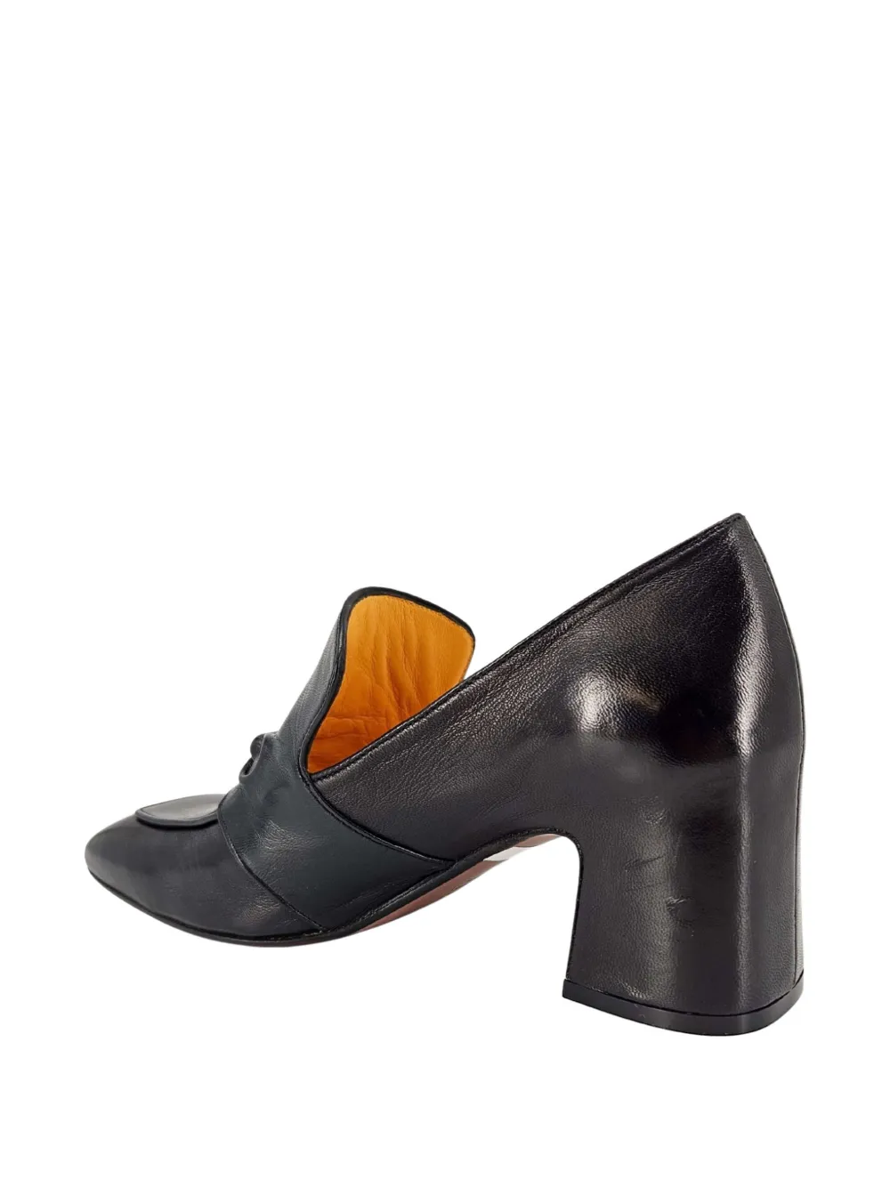 Madison.Maison Leren loafers met verborgen bit Zwart