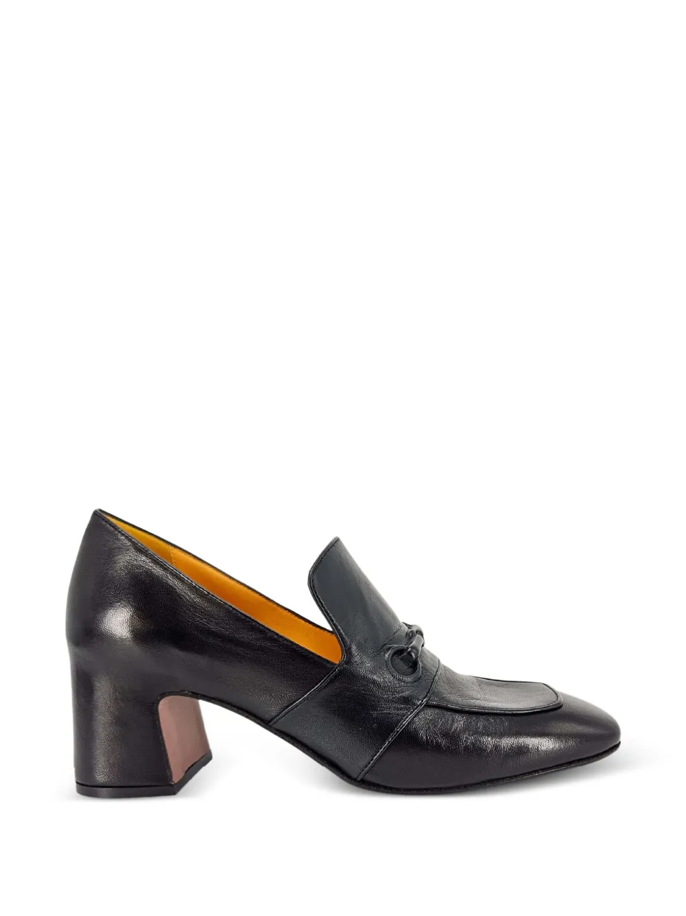 Madison.Maison hidden-bit leather loafers - Black