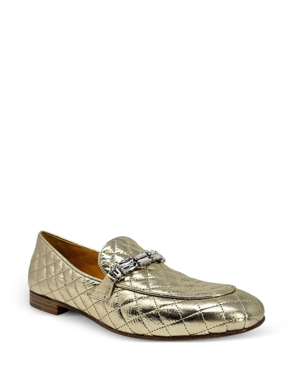 Madison.Maison quilted loafers Goud