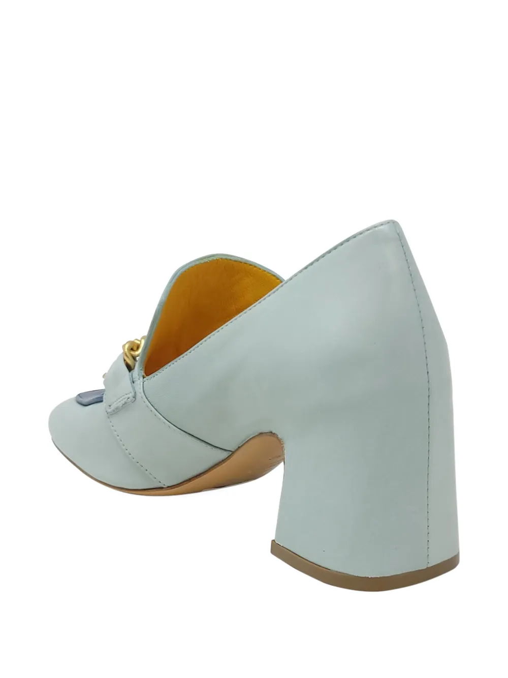 Madison.Maison chain-detail leather loafers Blauw