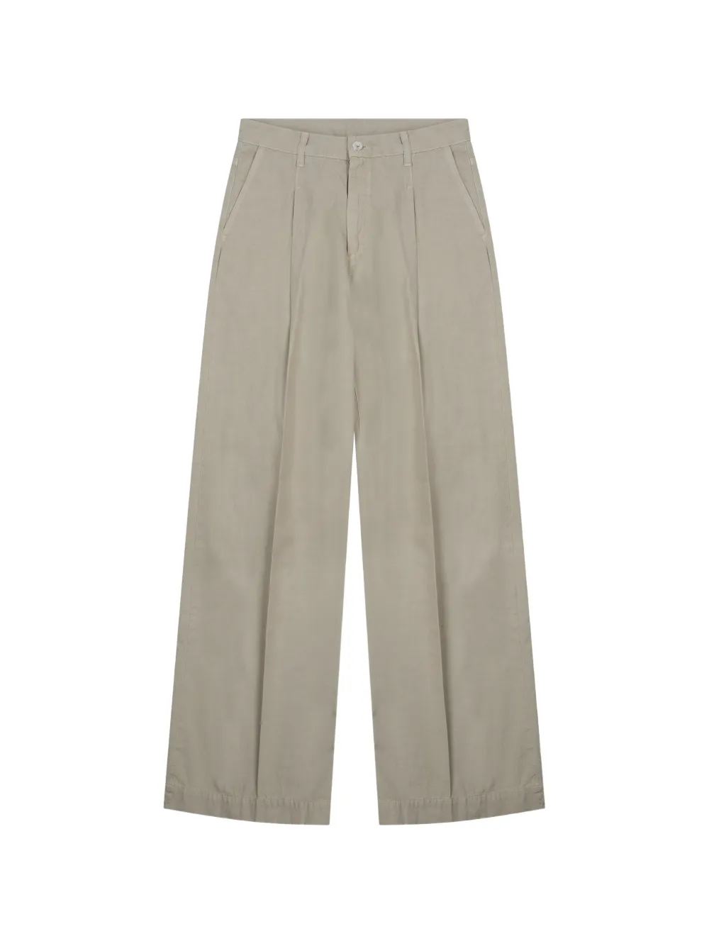 Nine In The Morning pleated wide-leg trousers - Toni neutri