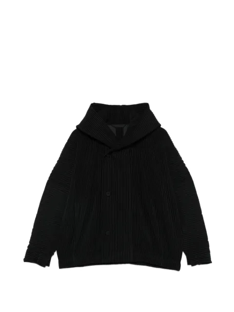 Homme Plissé Issey Miyake March plissé buttoned jacket