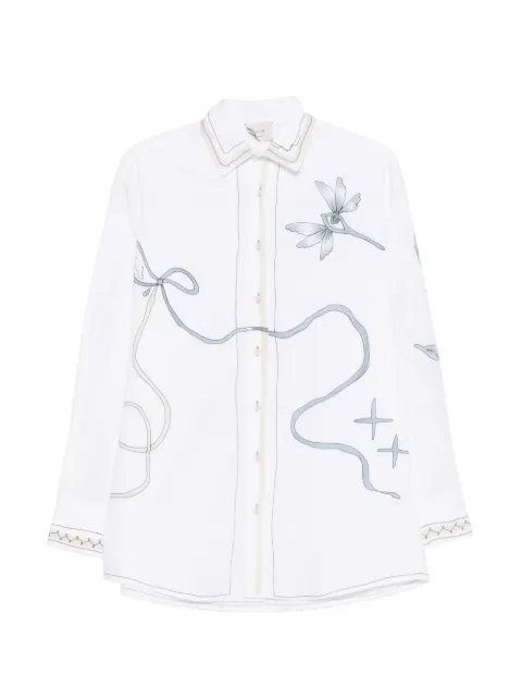 Alysi floral embroidery shirt