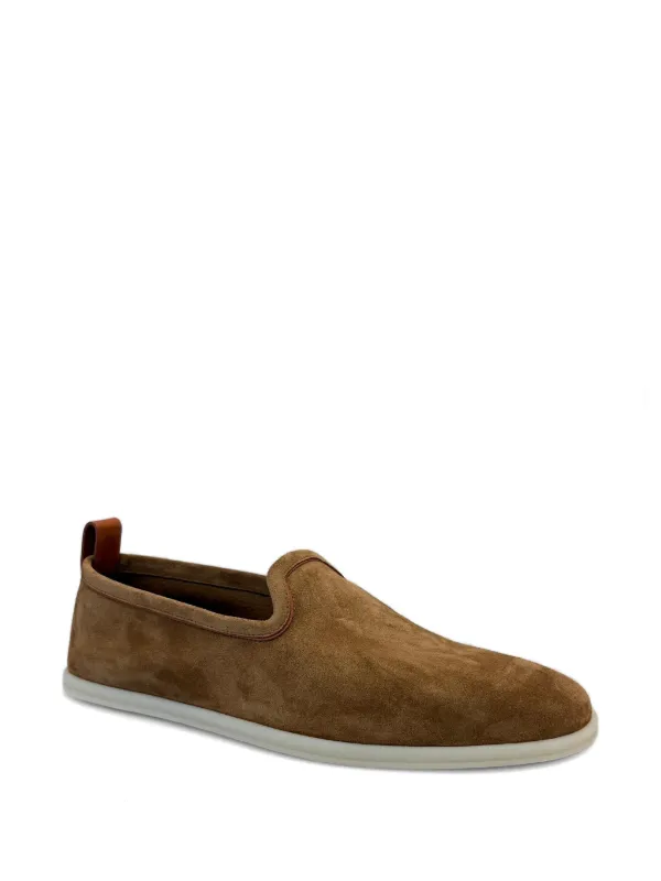 Loro Piana Venice Walk Loafers in Brown