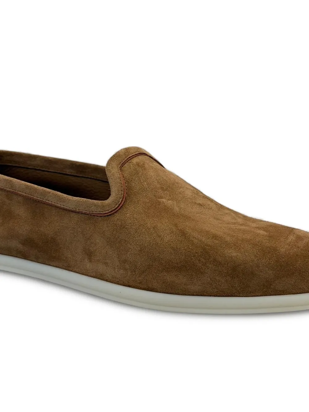 Loro Piana Venice Walk suède loafers Bruin