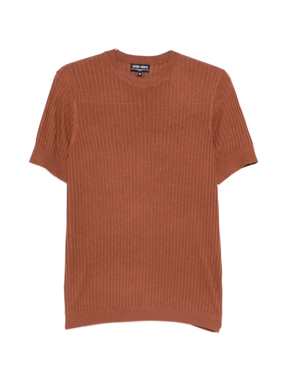Antony Morato ribbed T-shirt - Marrone