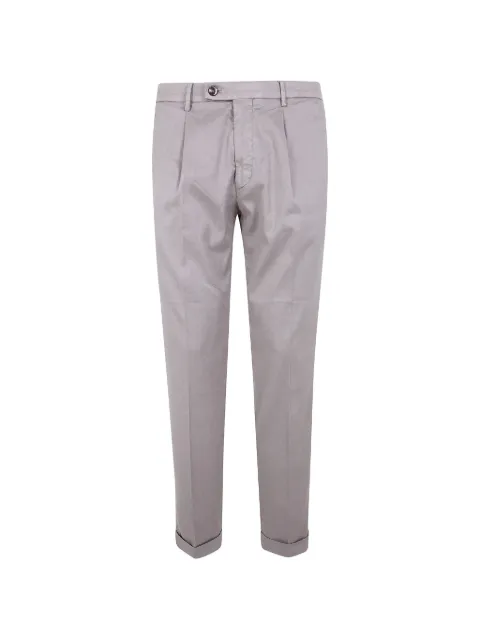 michael coal pleated linen trousers