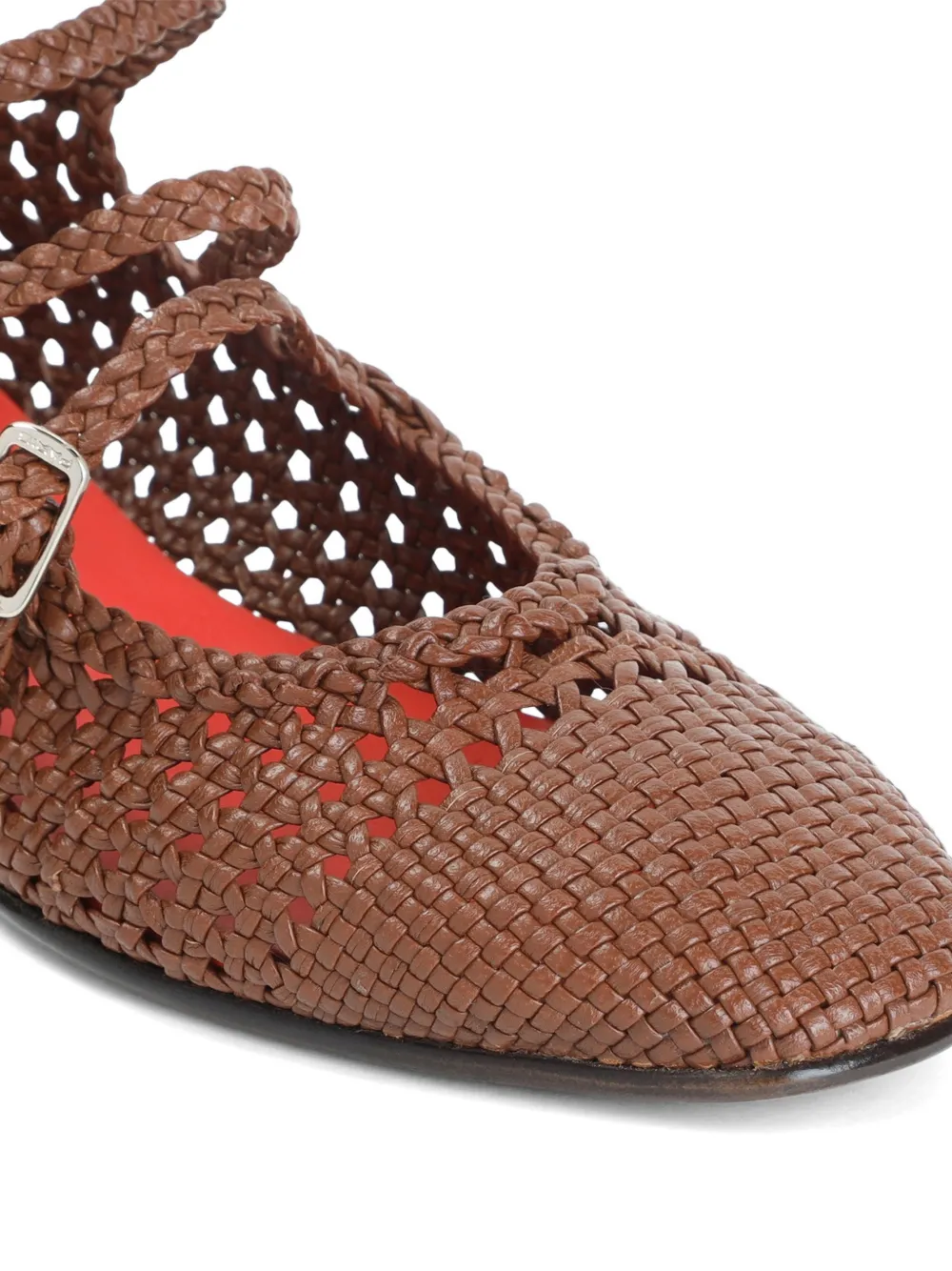 Carel Paris Ariana ballerina's met bandje Bruin