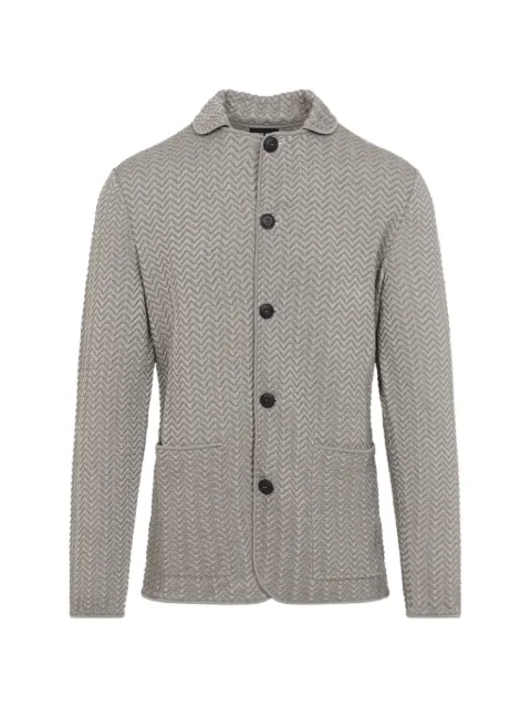 Giorgio Armani buttoned textured jacket