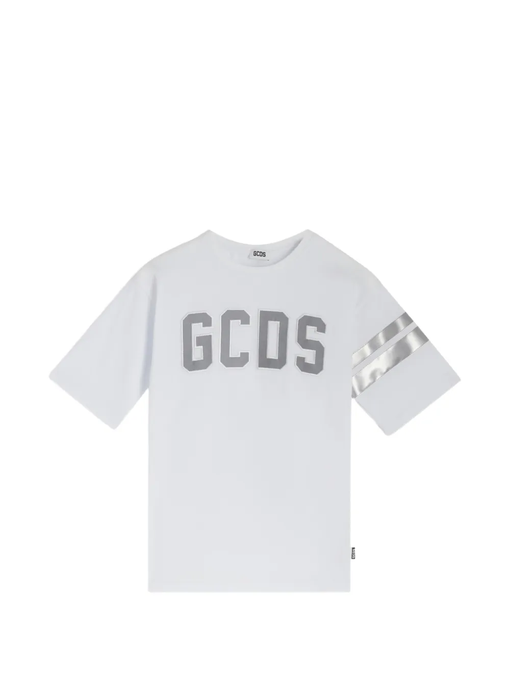 Gcds Kids striped t-shirt - Bianco