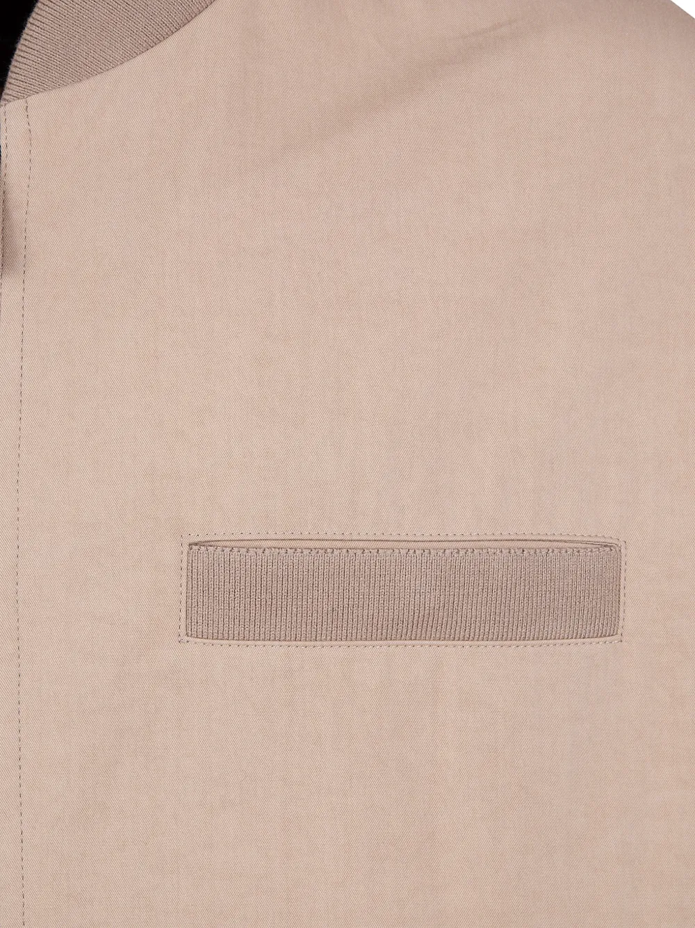 Laminar Jack met geperforeerd vlak en rits Beige