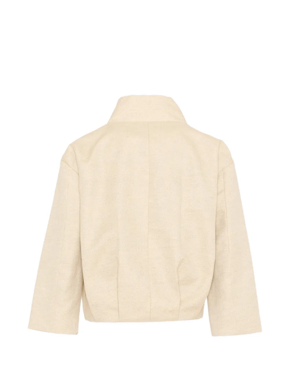  Vélocipède Off-centre Button-up Bomber Jacket - Neutrals 