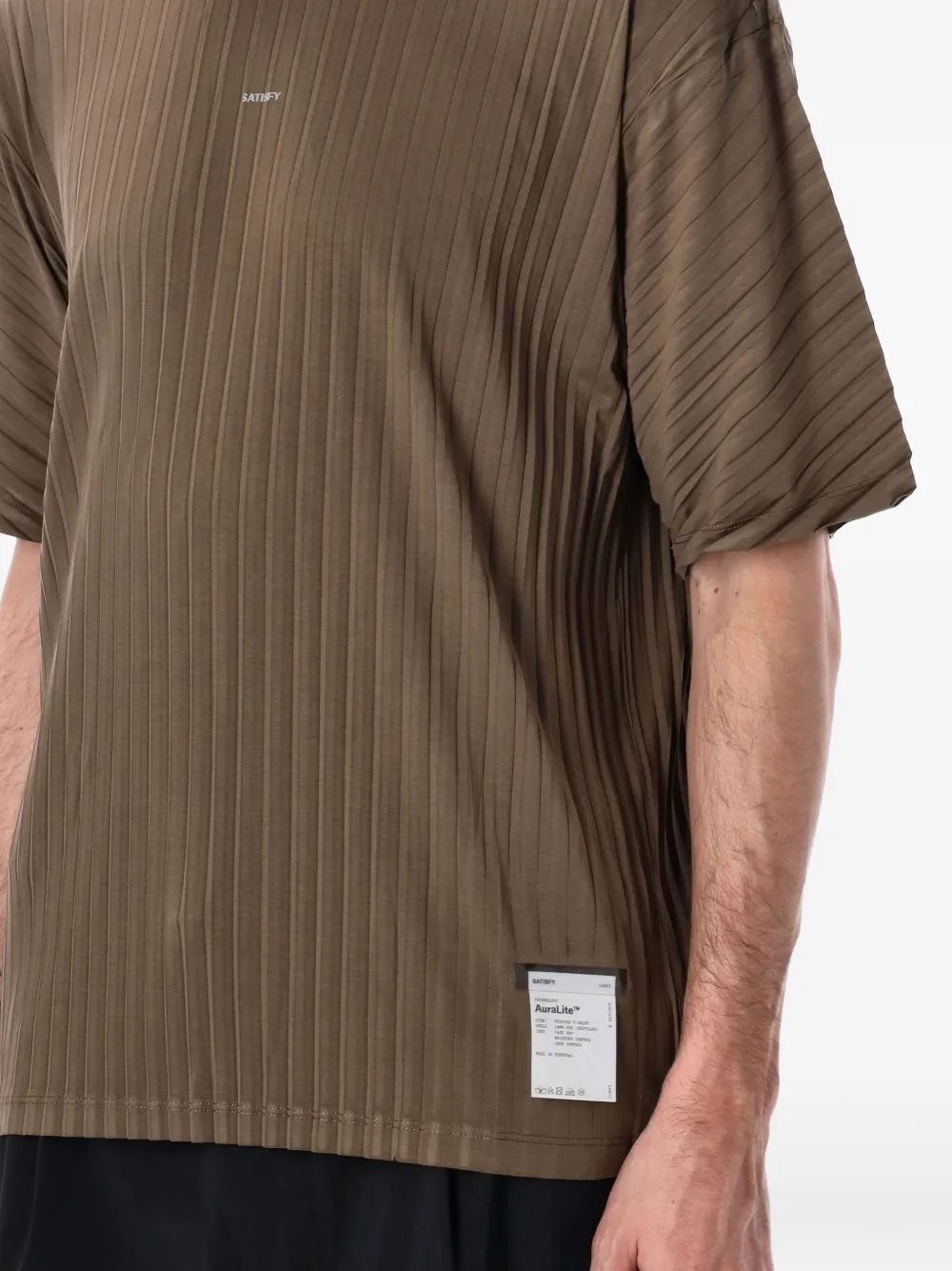  Satisfy Auralite™ Pleated T‑shirt - Brown 