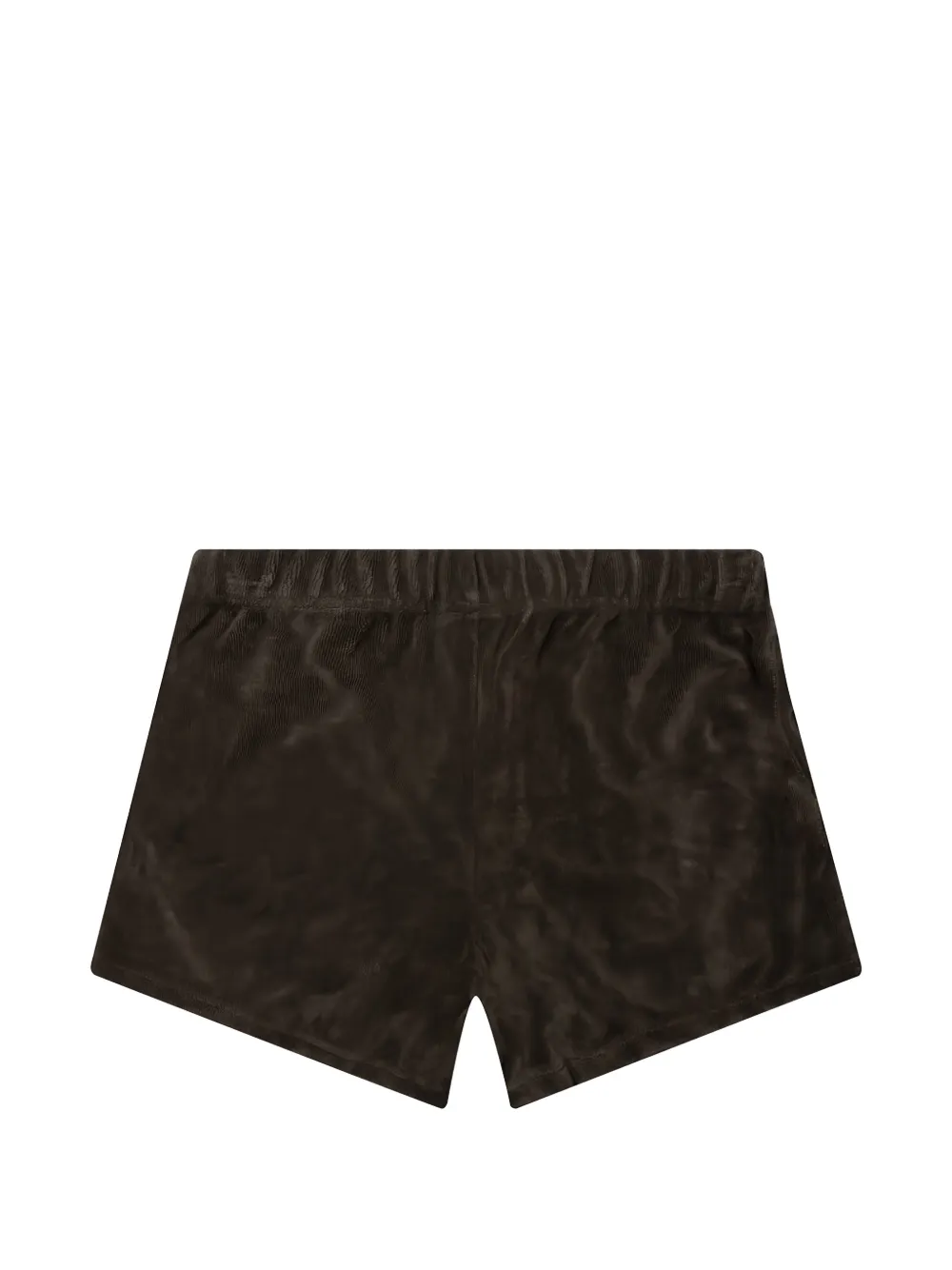  Fear Of God Essentials Kids Towelling Logo-patch Shorts - Black 