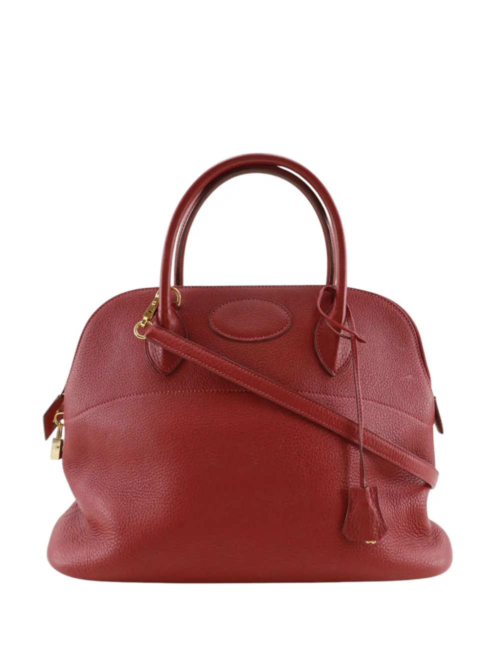 Hermès Pre-Owned 2003 Clemence Bolide 35 satchel - Rosso