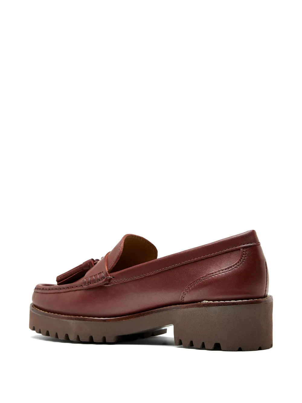 Sarah Chofakian Estrada Viena tassel leather loafers Bruin