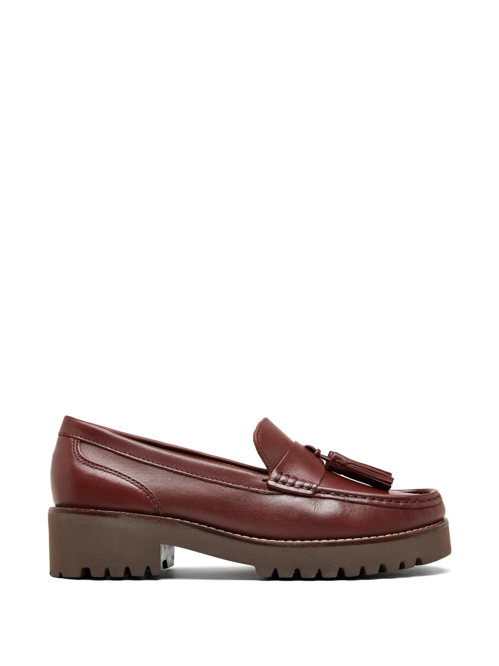 Sarah Chofakian Estrada Viena tassel leather loafers - Marrone