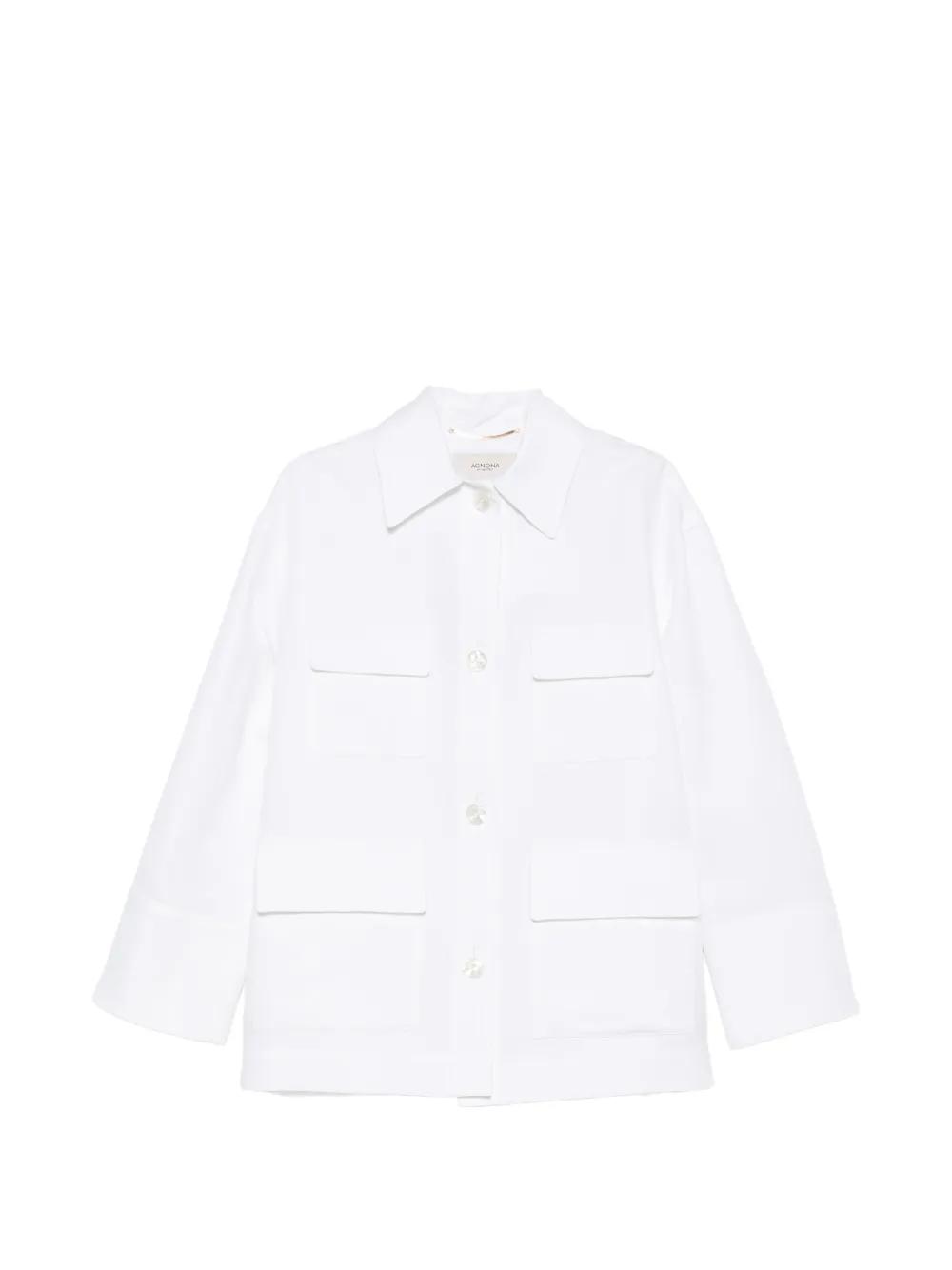 Agnona pocket shirt - Bianco
