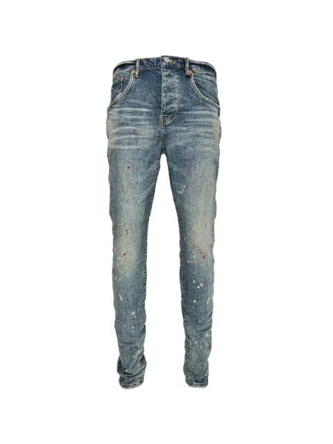 Purple Brand P002 faded dappled bleach jeans
