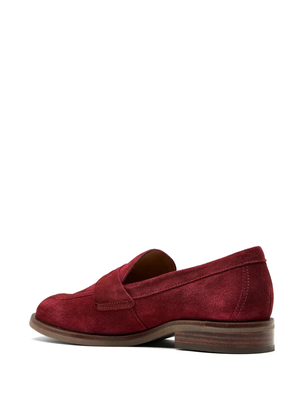 Sarah Chofakian Clarisse leather loafers Rood