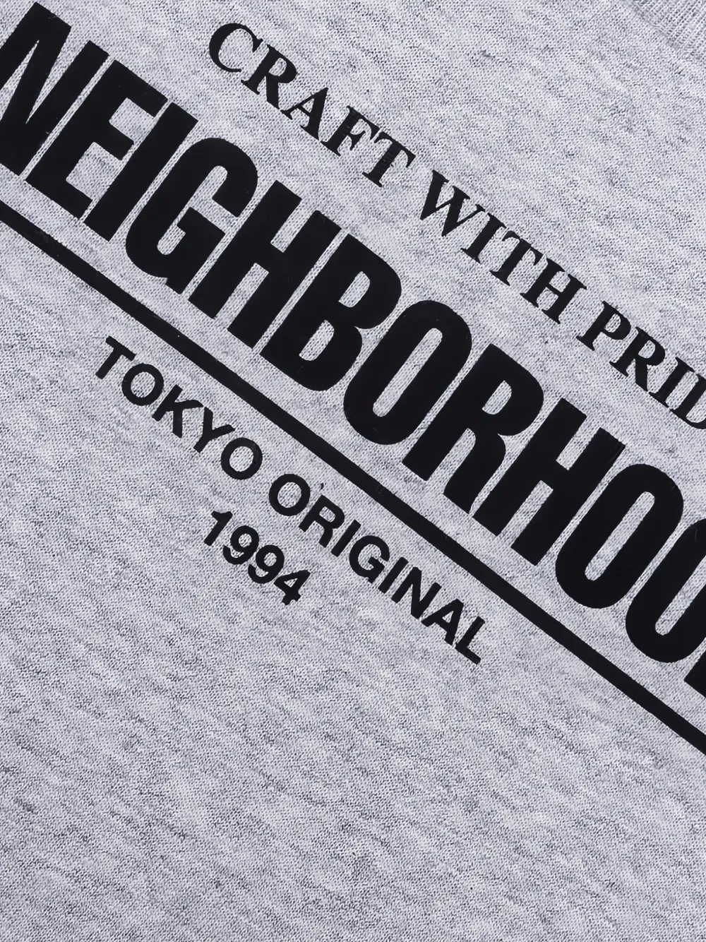 Neighborhood T-shirt met logoprint Grijs