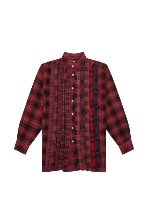 Needles ribbon over dye flannel shirt