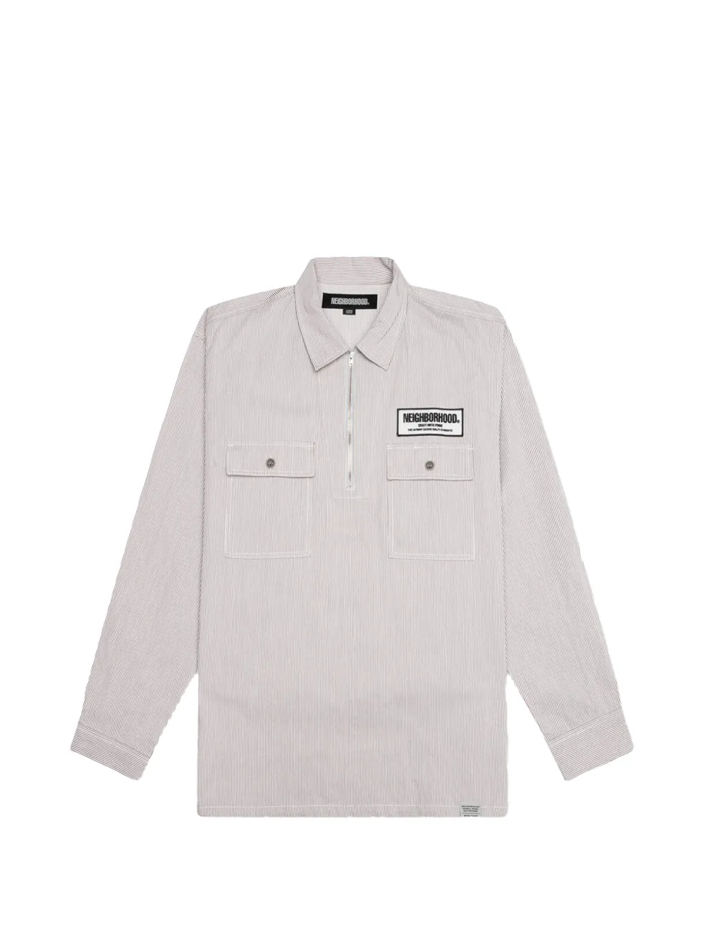 Neighborhood stripe pocket polo shirt - Toni neutri