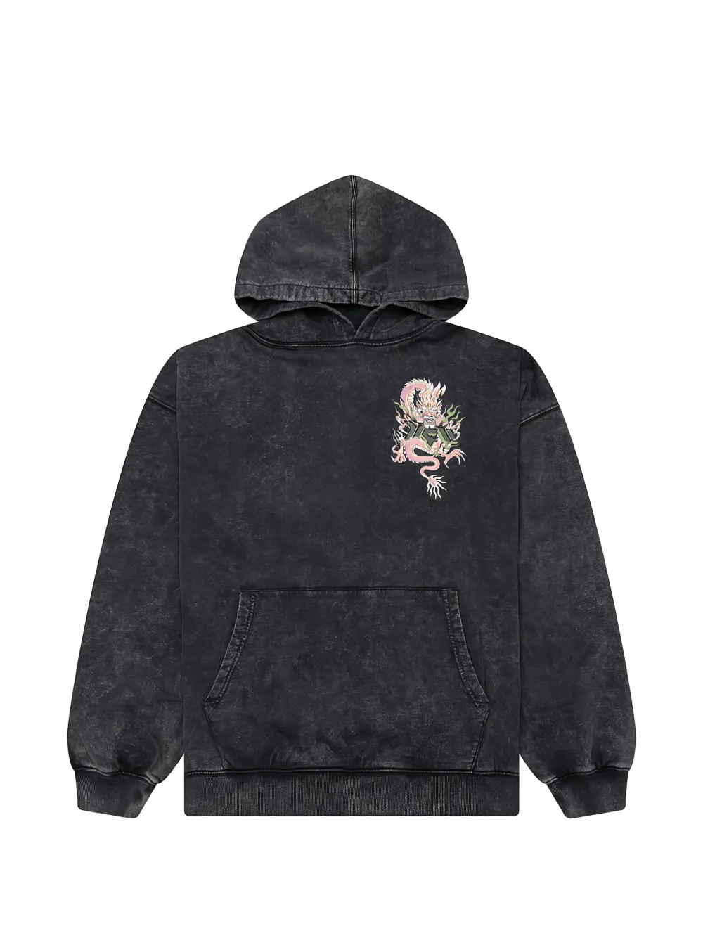 D-R-G-N dragon oversized hoodie - Black