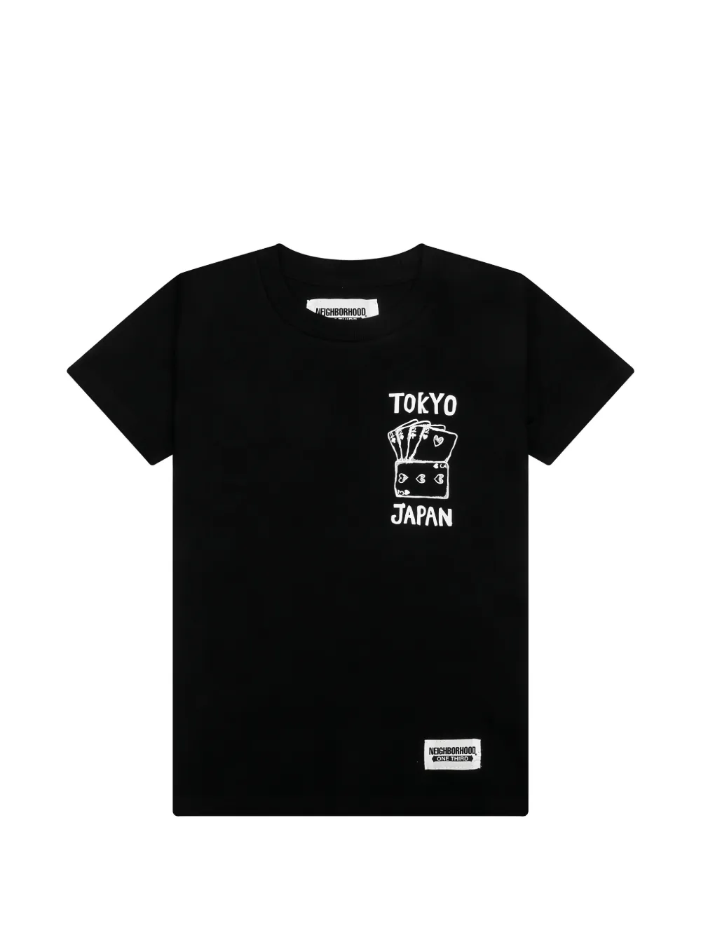 Neighborhood cards graphic T-shirt - Nero