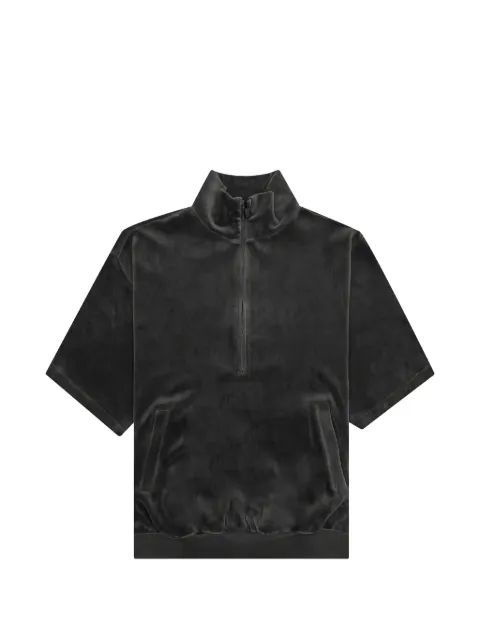 FEAR OF GOD ESSENTIALS velour mock-neck sweatshirt