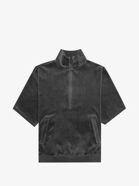 FEAR OF GOD ESSENTIALS velour mock-neck sweatshirt