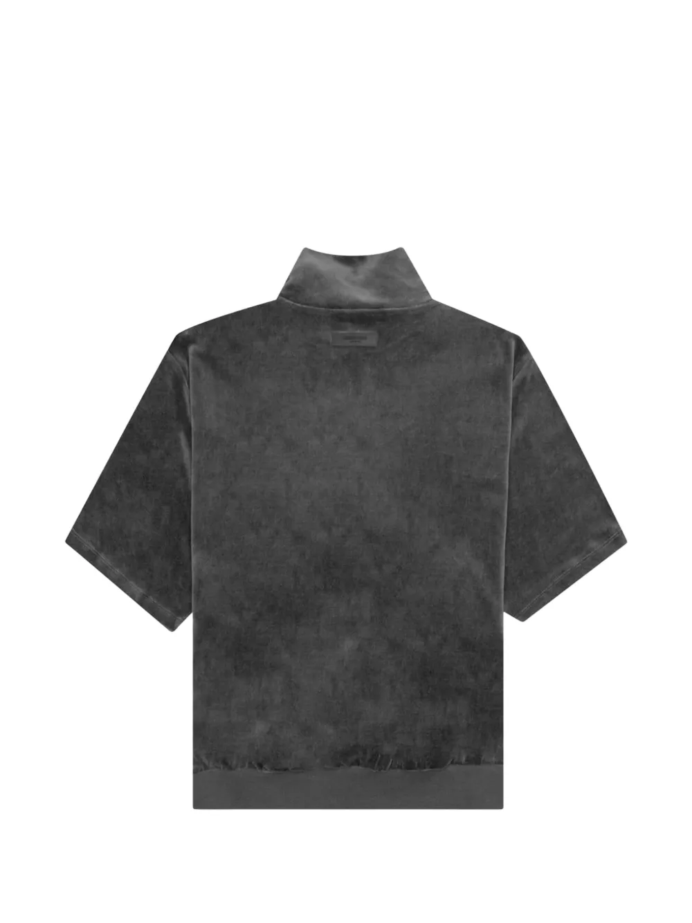 FEAR OF GOD ESSENTIALS Fluwelen sweater met opstaande hals Zwart