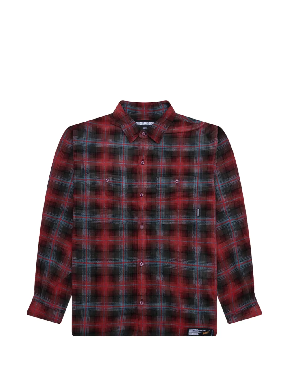Neighborhood check corduroy shirt - Rosso