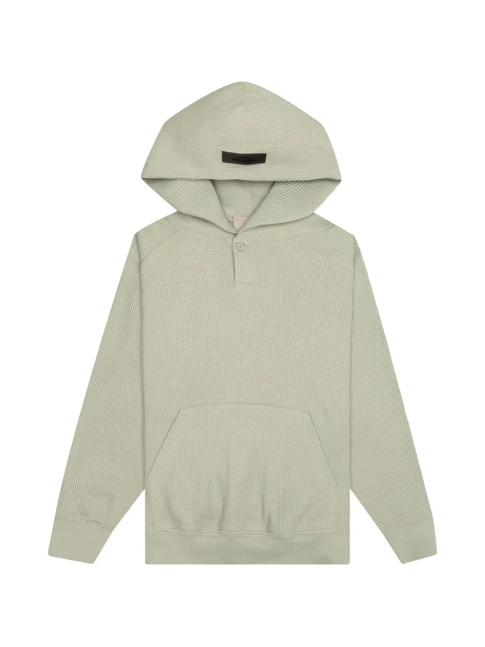 FEAR OF GOD ESSENTIALS KIDS Henley waffle hoodie - Verde