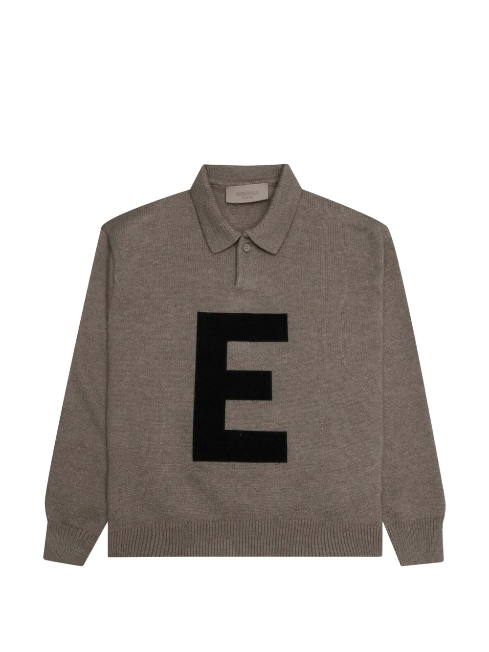 FEAR OF GOD ESSENTIALS KIDS knitted polo shirt - Marrone