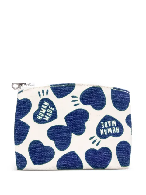 Human Made heart zipped wallet